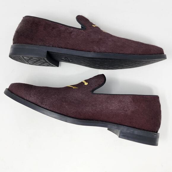 Sperry Top Sider Smoking Slipper Men 10 Overlook Burgundy Pony Anchor  STS18367 - Picture 9 of 13